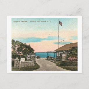 Grundare Landing, Southold, Long Island NY Vintage Vykort