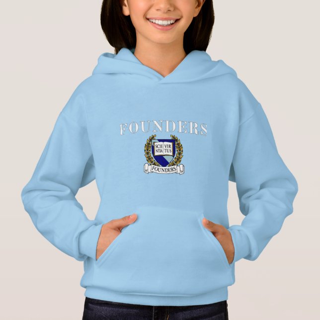 Grundare Ull Pullover Hoodie Tee Shirt (Framsida)
