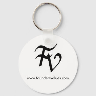 Grundarelogotyp Keychain Nyckelring