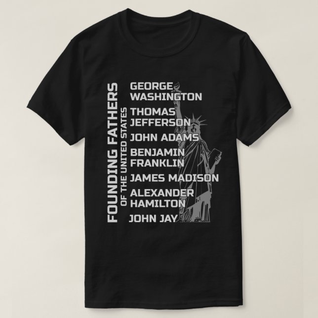 Grundarna av Amerikas förenta stater T Shirt (Design framsida)