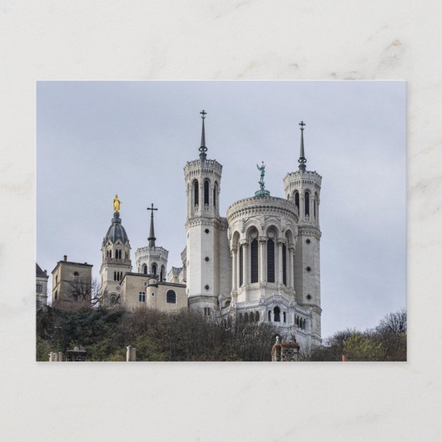 Grunderna för vykort för Notre-Dame de Fourvière (Framsida)