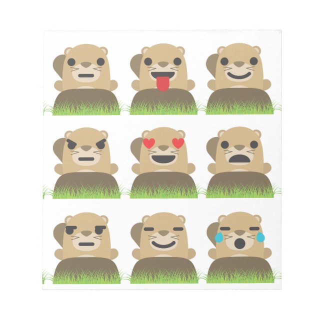 grundhog emojis anteckningsblock (Framsida)