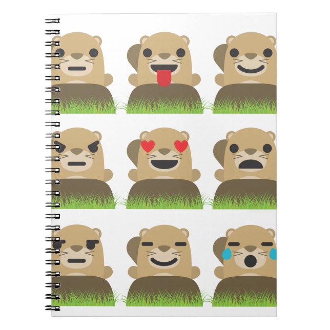 grundhog emojis anteckningsbok (Framsidan)