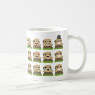 grundhog emojis kaffemugg