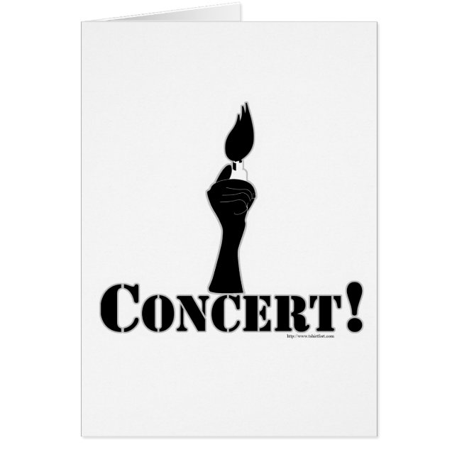 Grundkonsert Hälsningskort (Framsidan)