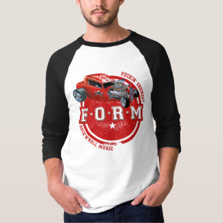 Grundläggande 3/4 sleeveRaglan för F.O.R.M HotRod T-shirt