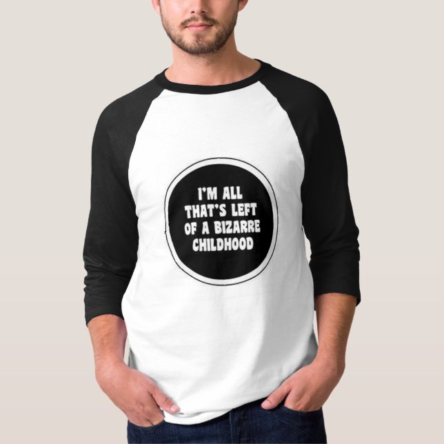 Grundläggande 3/4 sleeveRaglan Tee Shirt (Framsida)