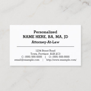 Grundläggande Affärskort Visitkort