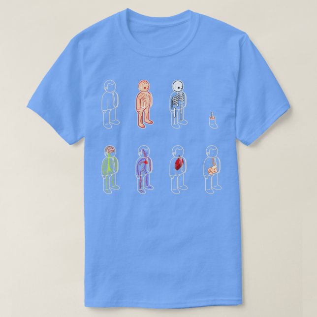 grundläggande anatomi t shirt (Design framsida)