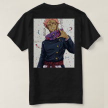 Grundläggande anime tryckt t-shirt