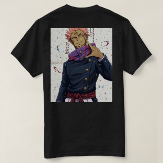 Grundläggande anime tryckt t-shirt