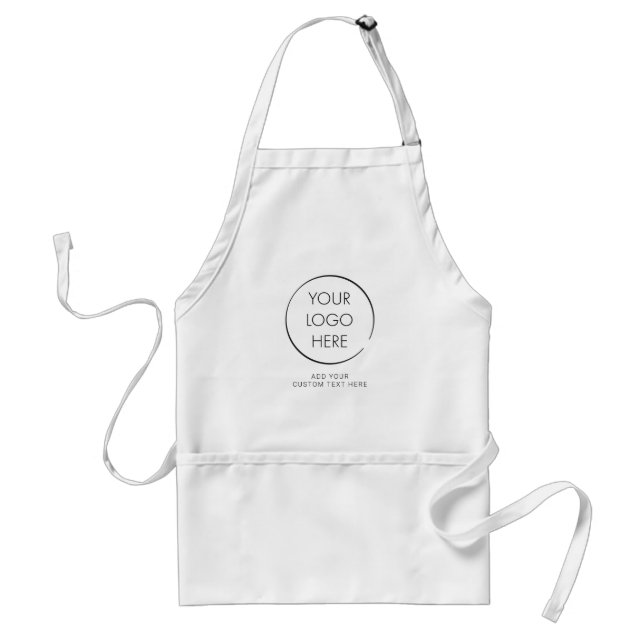 Grundläggande anpassad apron med logotyp, för före förkläde (Framsidan)