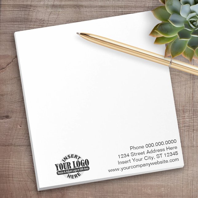 Grundläggande anteckningar för Office eller Busine Anteckningsblock (Add your logo and personalize the notepads for your office)