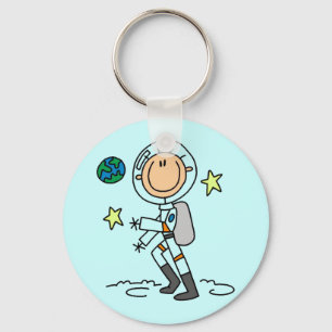 Grundläggande astronaut-skjortor och -gåvor nyckelring