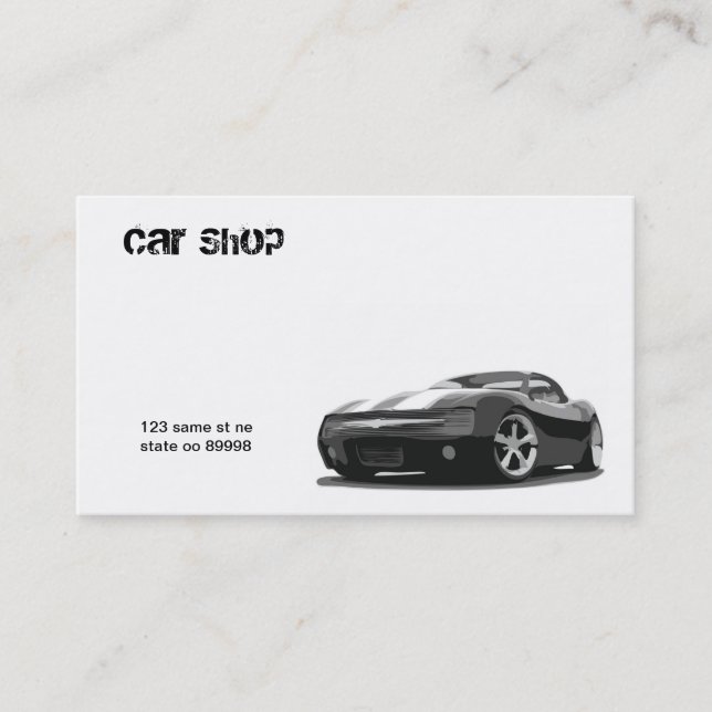 Grundläggande Auto kort (Framsida)