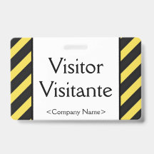 Grundläggande "Besökare" "Visitante" Märke
