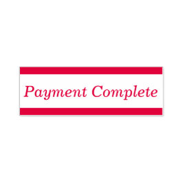 Grundläggande "betalning fullständig" Rubber Frimä Självfärgande Stämpel