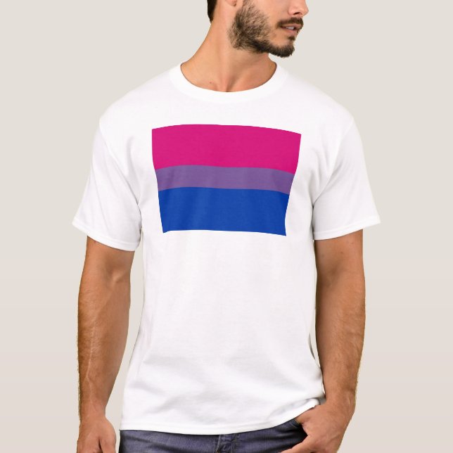 Grundläggande bisexuell flagga tee (Framsida)