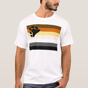 Grundläggande björnprideflagga t-shirt