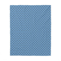 Grundläggande Blå/Bebis Blå Gingham Diagonal Rutig