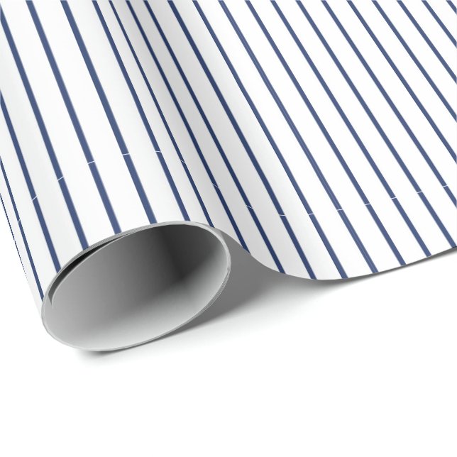 Grundläggande blå tunnrandig minimalistisk för all presentpapper (Rullad Hörn)