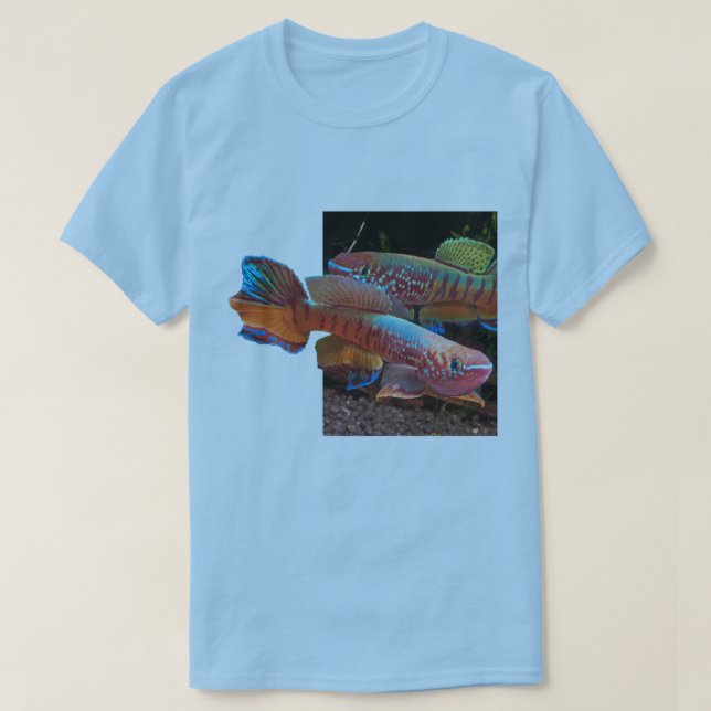 Grundläggande blåttutslagsplats med den Gularis Tee (Design framsida)