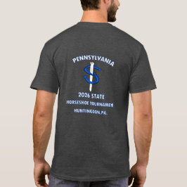 Grundläggande Dark HorseShoe Pitching Tee