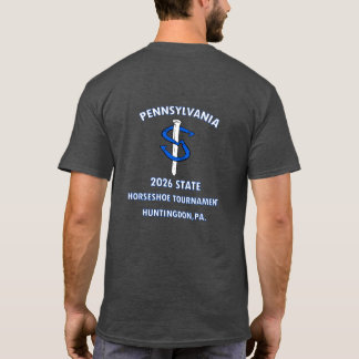 Grundläggande Dark HorseShoe Pitching Tee