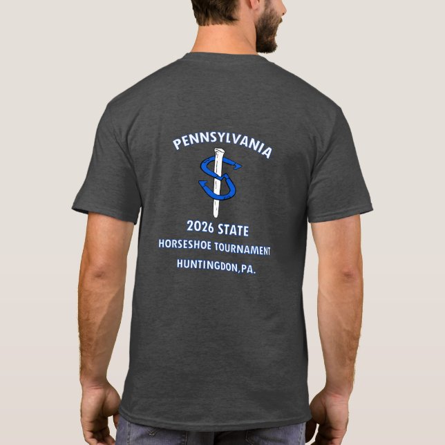 Grundläggande Dark HorseShoe Pitching Tee (Baksida)