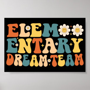 Grundläggande drömteam Back to school Poster