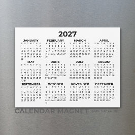 Grundläggande Enkel 2027 Horisontell Magnetisk Kal