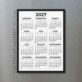 Grundläggande Enkel Minimalistisk 2027 Magnetisk K