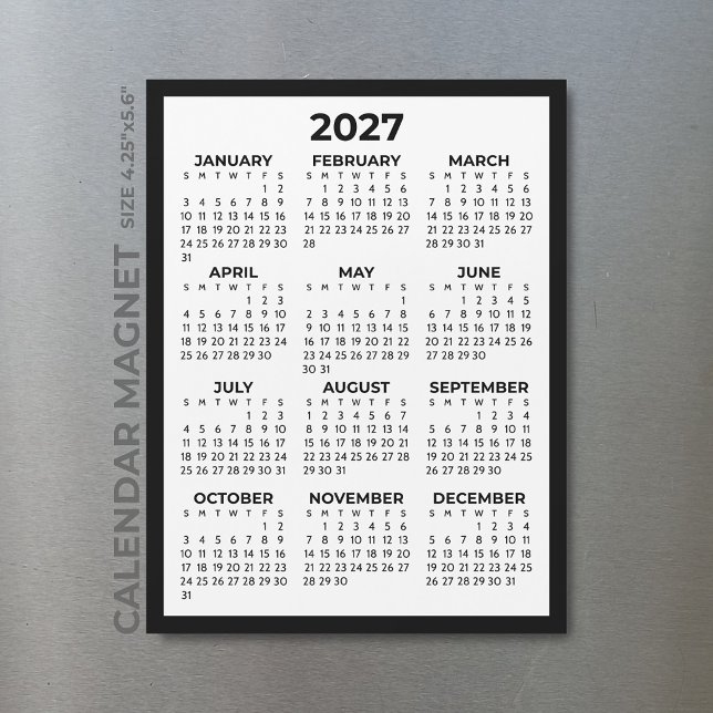 Grundläggande Enkel Minimalistisk 2027 Magnetisk K (Skapare uppladdad)