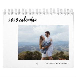Grundläggande fotokalender med minimal Anpassnings Kalender