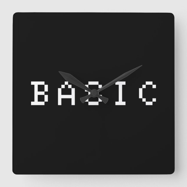 GRUNDLÄGGANDE FYRKANTIG KLOCKA (Framsida)