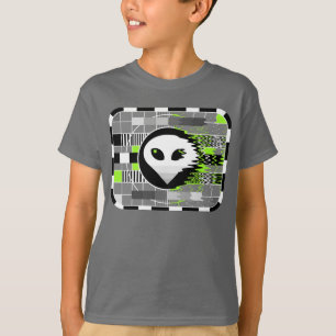 Grundläggande grå färg för främmande TVt-skjo T-shirt