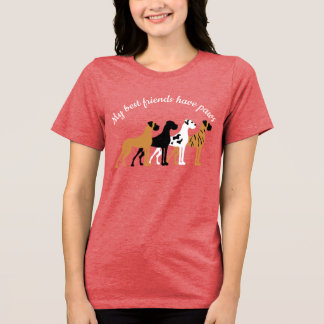 Grundläggande Great Dane-färger svart, harlekin, b T Shirt