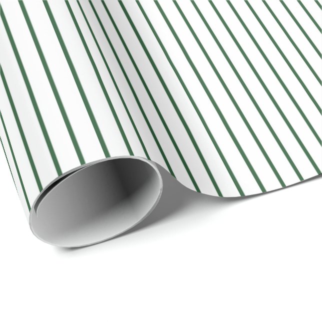 Grundläggande grön randig minimalism för alla till presentpapper (Rullad Hörn)
