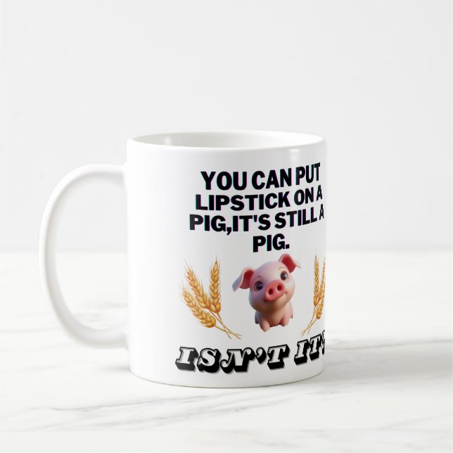 Grundläggande Grönt T-Shirt/Du kan lägga locket på Kaffemugg (Vänster)