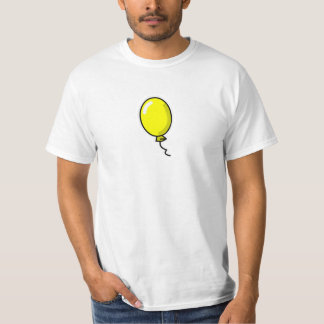 Grundläggande gul ballongskjorta tee
