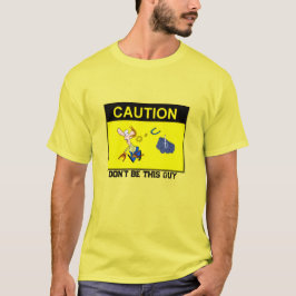 Grundläggande Gul Hästskoplanerings Varnings-T-shi T Shirt
