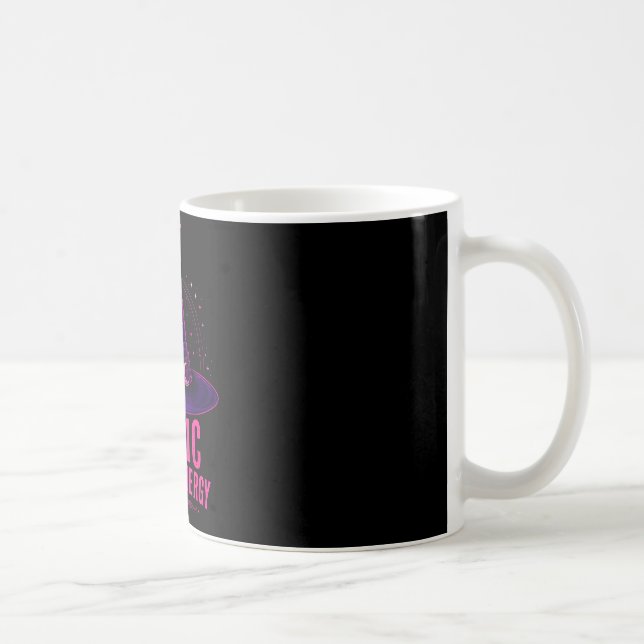 Grundläggande häxa energi halloween grafisk design kaffemugg (Höger)