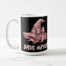 Grundläggande Häxflört Pastell Rosa Häxhatt Band Kaffemugg