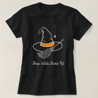 Grundläggande Häxjätte Startpaket Rolig Halloween T Shirt
