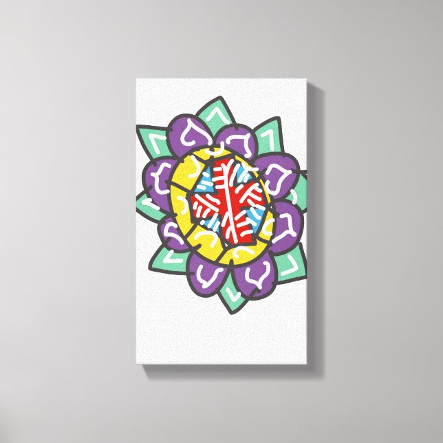 Grundläggande helig mandala canvastryck (Framsida)