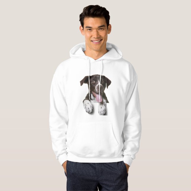 Grundläggande hund-fototröja manar-tröja hoodie (Hel framsida)