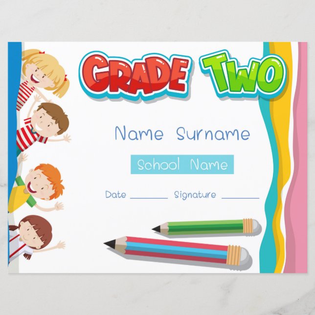 Grundläggande Klass 2-diplomat (Framsida)