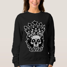 Grundläggande kvinnotröja med King Skull-logotyp