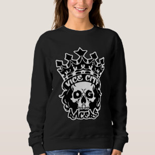 Grundläggande kvinnotröja med King Skull-logotyp T Shirt