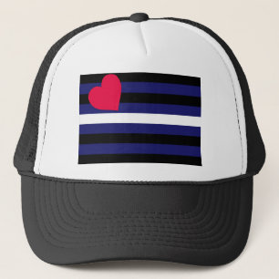 Grundläggande läderprideflagga truckerkeps